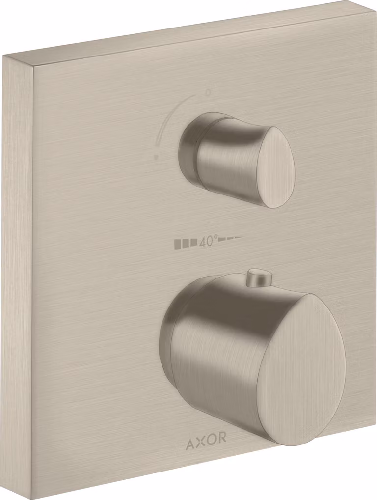 hansgrohe AXOR Starck Thermostat organique à encastrer, robinet d'arrêt et inverseur, 2 consommateurs, 12716820, 12716820