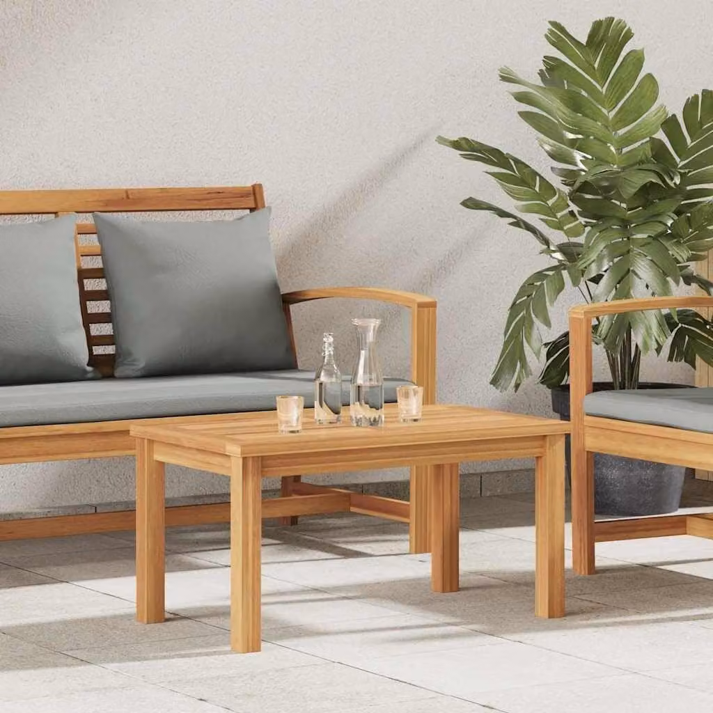 Tavolino da salotto moderno in legno di teak massello per esterni