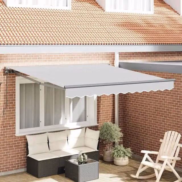 Struttura della tenda Regolabile-Telaio per tenda da sole Antracite 3 x 2,5 m Acciaio 510565