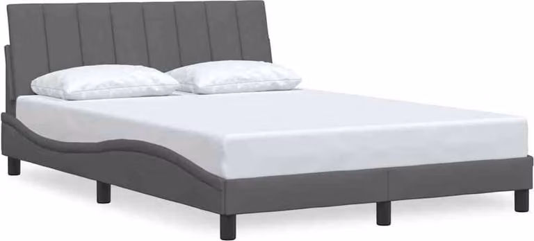 Giroletto senza Materasso Hanko Grigio Scuro 140x190 cm Tessuto