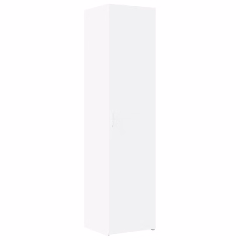 Credenza Bianca 45x42,5x185 cm in Legno Ingegnerizzato