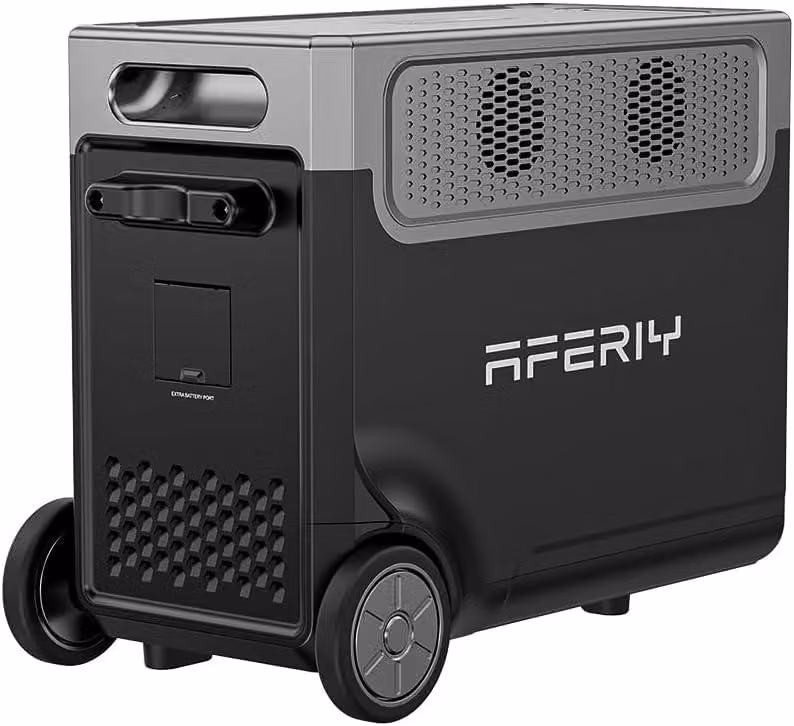 AFERIY Batteria di espansione P310 3840 Wh LiFePO4, ricarica solare e di rete, USB-A 18 W, USB-C 100 W, per P310 3600 W