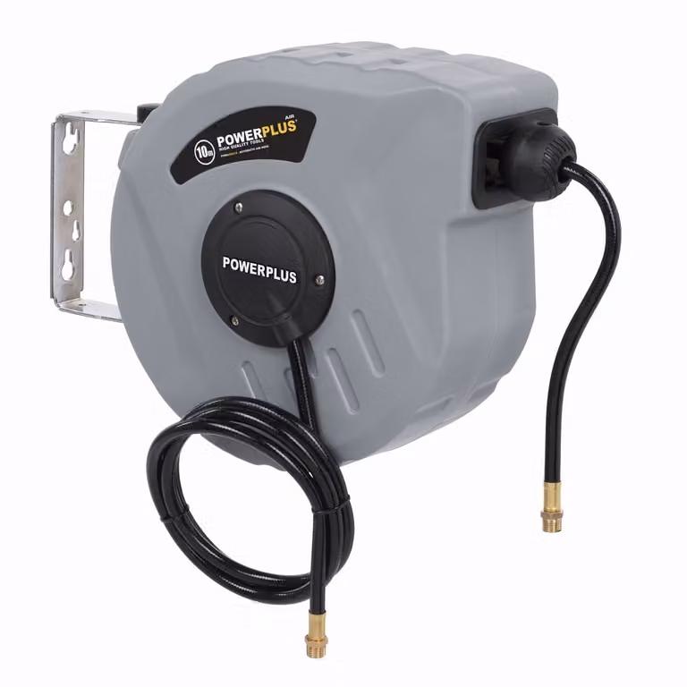 Powerplus Powair0215 10 M avvolgitubo argento argento Taglia unica