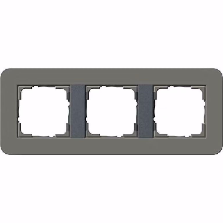 Gira cover frame 3-gang grigio scuro/antracite 0213423