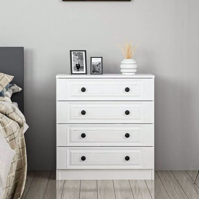 Gardo, Cassettiera 7 Cassetti, 72x42x77h cm Bianco
