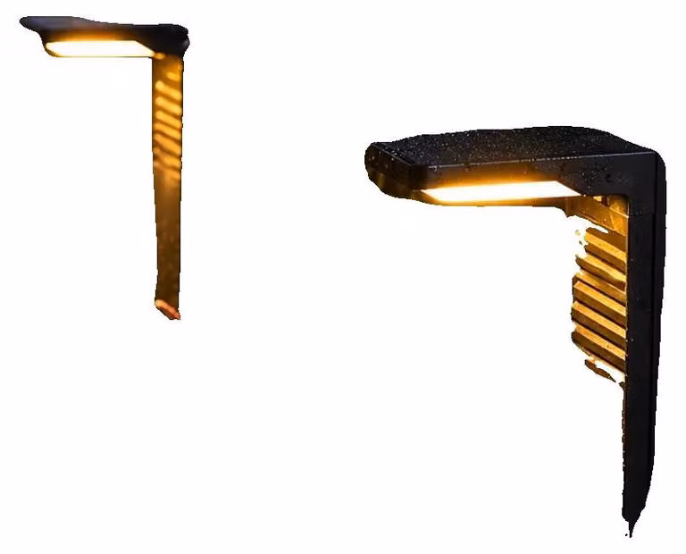 Illuminazione solare per esterni, con LED ad alta luminosità, resistente agli agenti atmosferici, confezione da 2 pezzi, luce bianco caldo