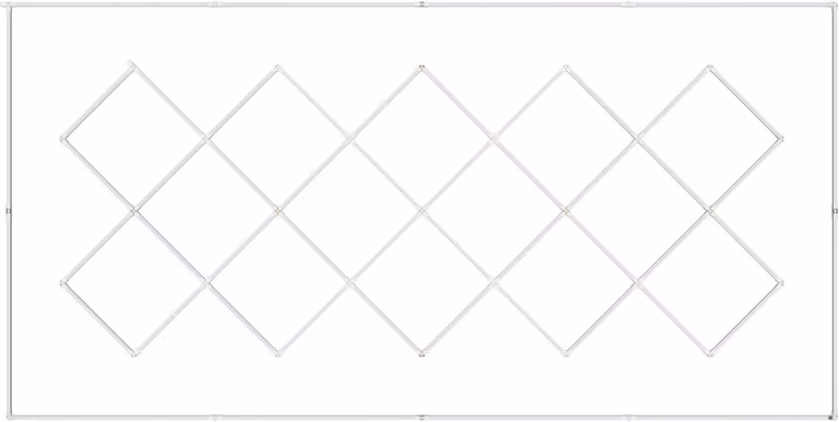 SucceBuy Luci da garage a LED - 88.000 lm, 6500 K bianco freddo, plafoniera a 14 griglie quadrate, luce luminosa fai-da-te per cantina, officina, magazzino e cura dell'automobile