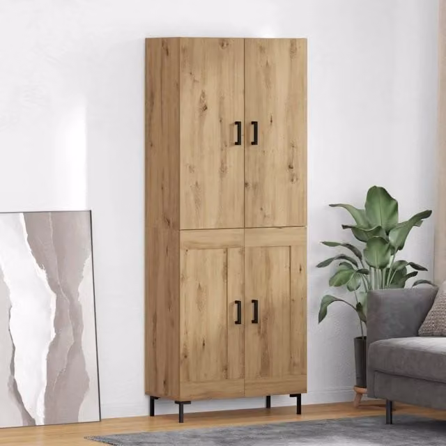 Credenza-Buffet-Armadio da cucina Rovere artigianale 69,5 x 34 x 180 cm 759984