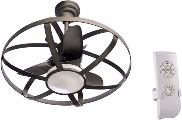 Lampadario con ventilatore a led e telecomando cm 86