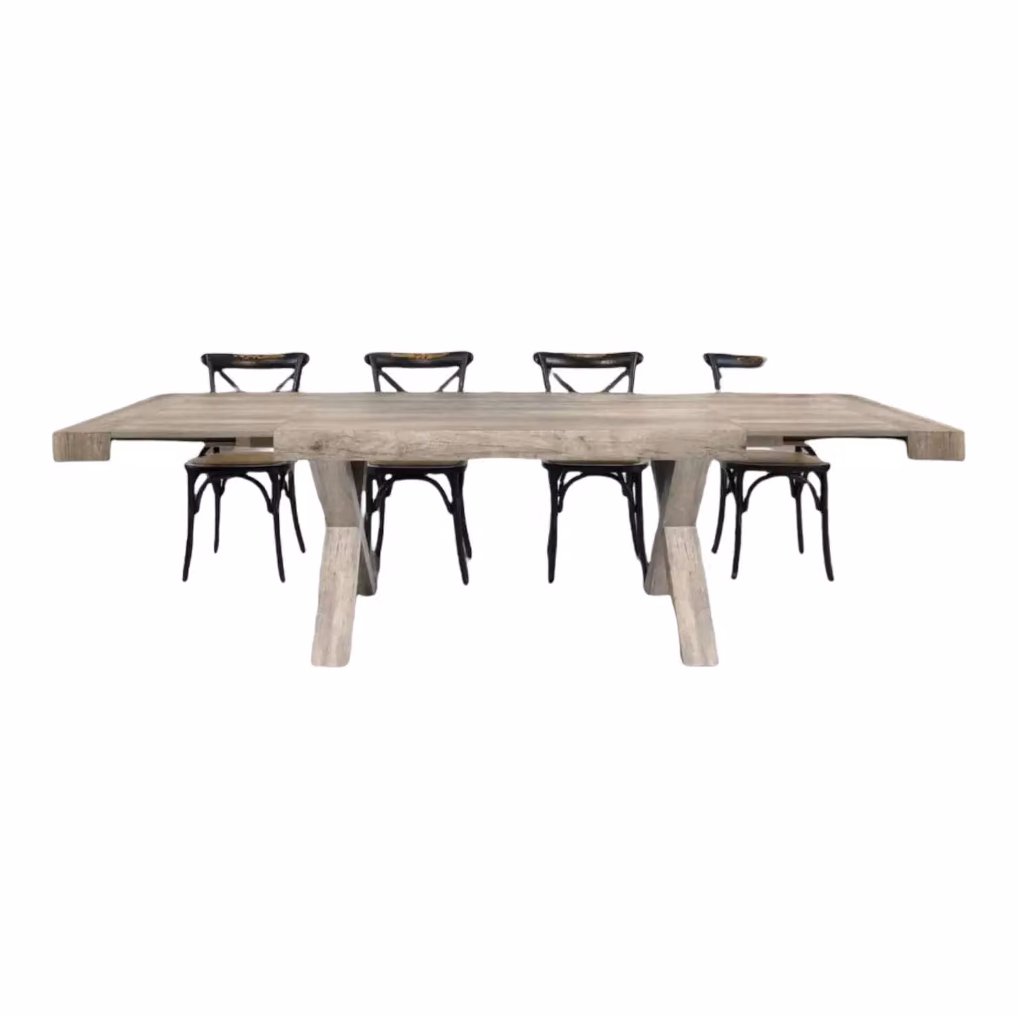 Tavolo rettangolare allungabile in legno rovere color marrone Mobili 2G L: 180 cm, P: 90 cm – 2