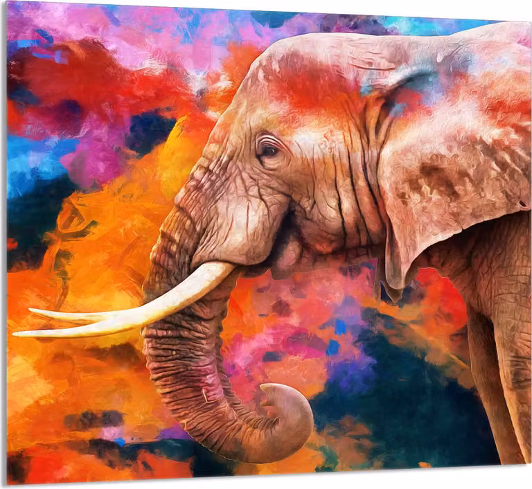 PIASTRELLE IN VETRO PER CUCINA 65x60 Elefante