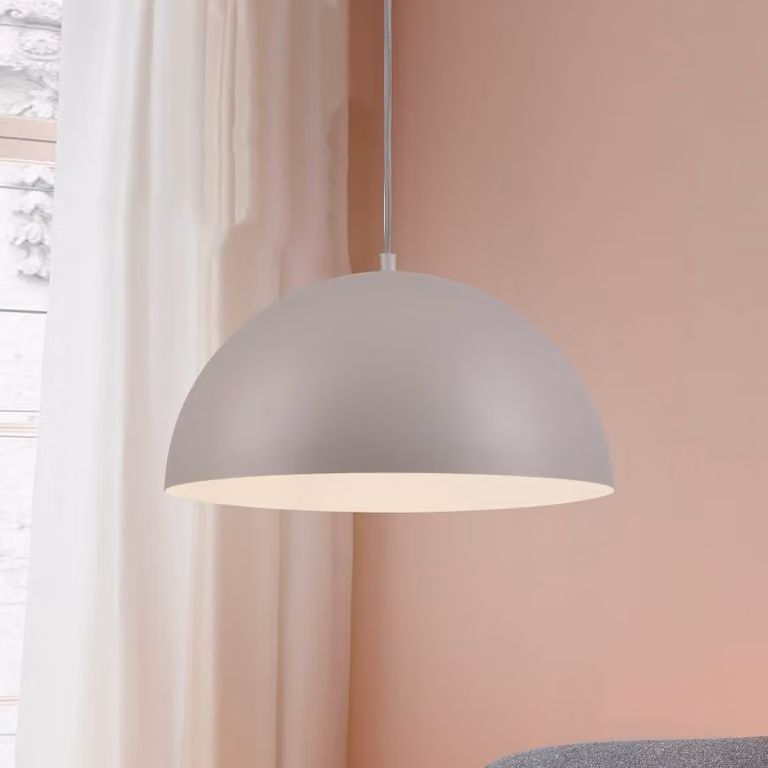 Schöner Wohnen Lampada a sospensione Ali, dimmerabile, Crema / Ambra, Soggiorno / Sala da pranzo, Metallo, Scandinavo, Lampada a sospensione