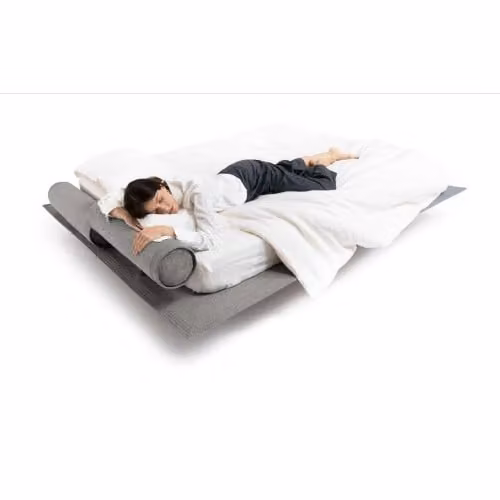 Letto matrimoniale imbottito effetto sospeso Flamingo - Noctis