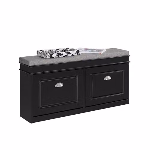SoBuy Panca scarpiera con cuscino 104x24x51cm per ingresso