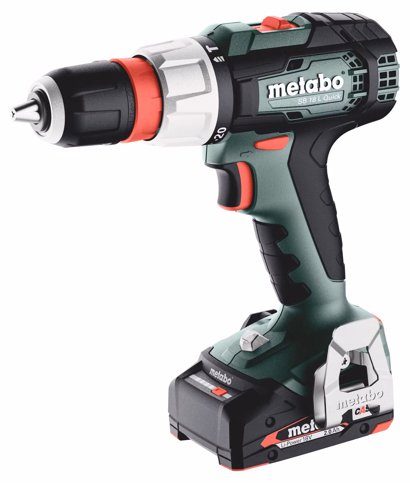 Metabo SB 18 L Quick Akku-Schlagbohrer (18V 2 x 2Ah LiPOWER Akkus,13 mm/36 mm)