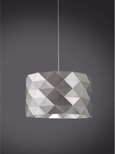 Sospensione 5 Luci Silver in Metallo cromato Cm. 40 x 25 h