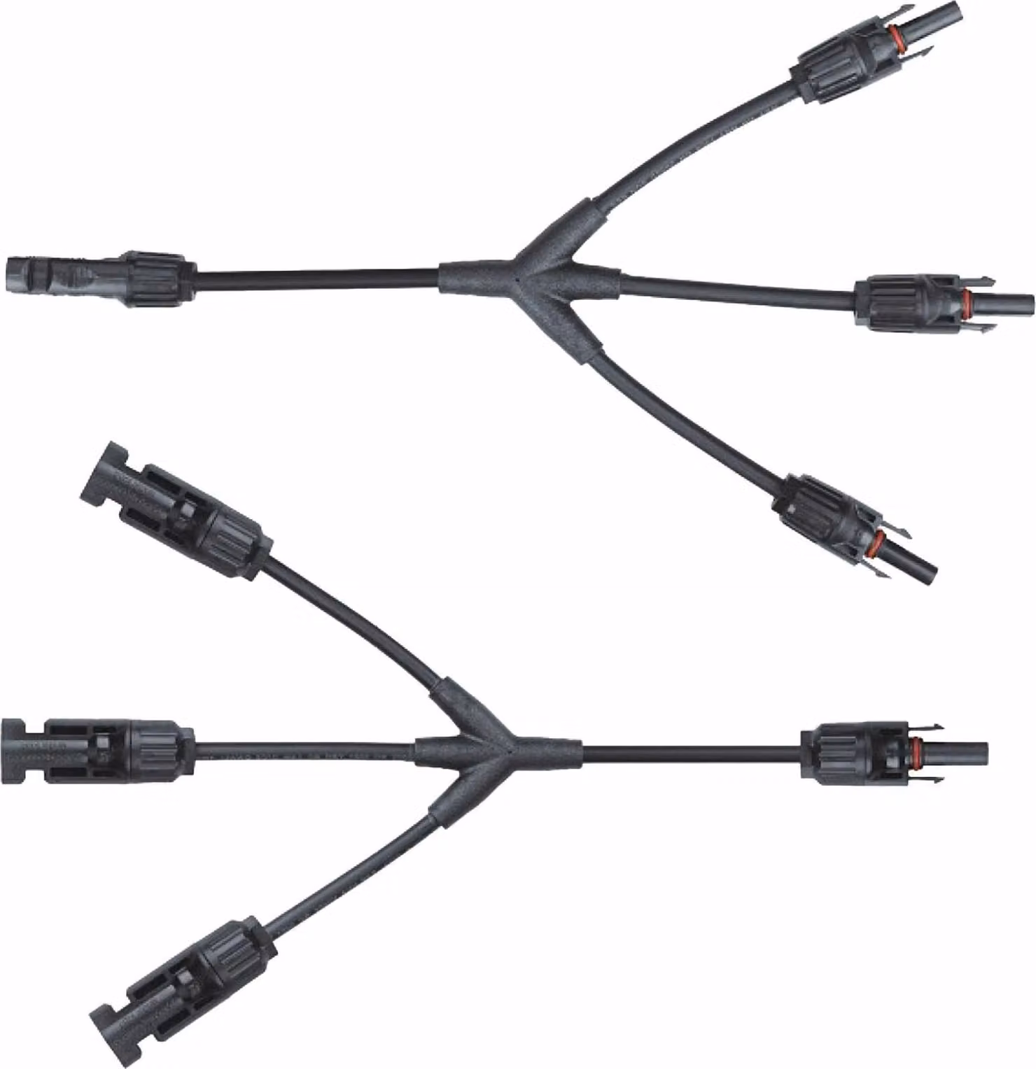 Cavi splitter solari 3XMC4 SAPRO per pannelli fotovoltaici (MC4 T da 1 a 3), coppia