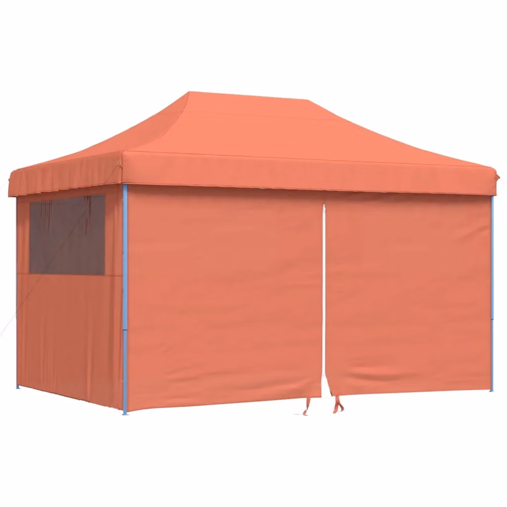 Tenda da festa in tessuto Oxford color terracotta con struttura in acciaio L: 292 cm, P: 440 cm, H: 315 cm – 2