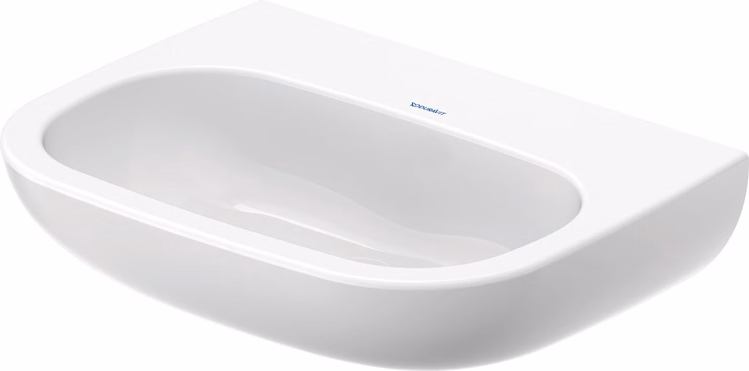 Duravit D-Code lavabo, sans trou pour robinet, sans trop-plein, 600x460x175mm, blanc brillant, 2311600070, 2311600070