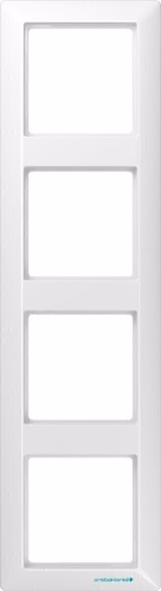 Telaio a 4 ingressi orizzontale/verticale - Telaio a 4 ingressi bianco ABAS 584 WW
