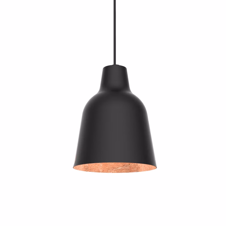 Lampada A Sospensione Dong Nera A Foglia