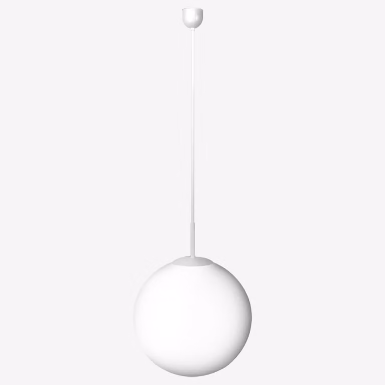 Lampada a sospensione LUCIS POLARIS ZT PE 1x200(140)W E27 in plastica opalina ZT.11.500.31 PE