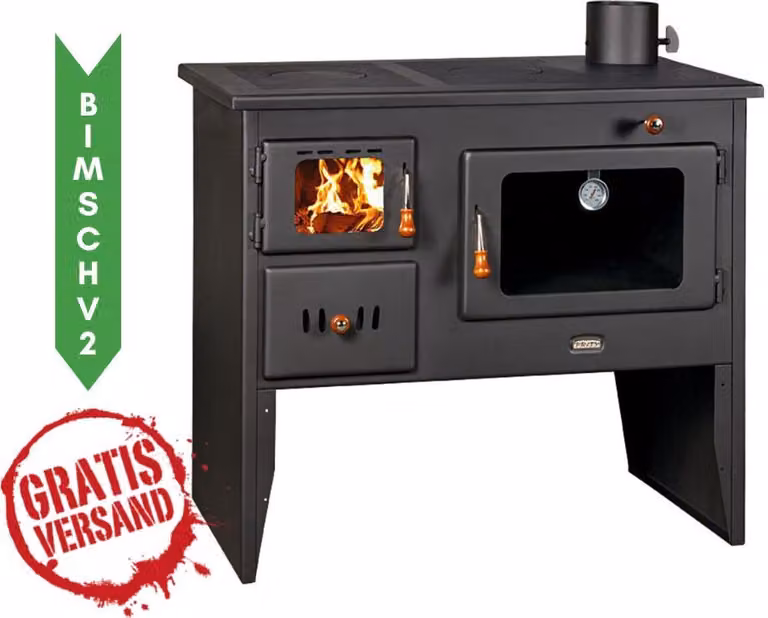 Forno da cucina Prity con forno e piano cottura modello 2P41 15,2kW, piedi