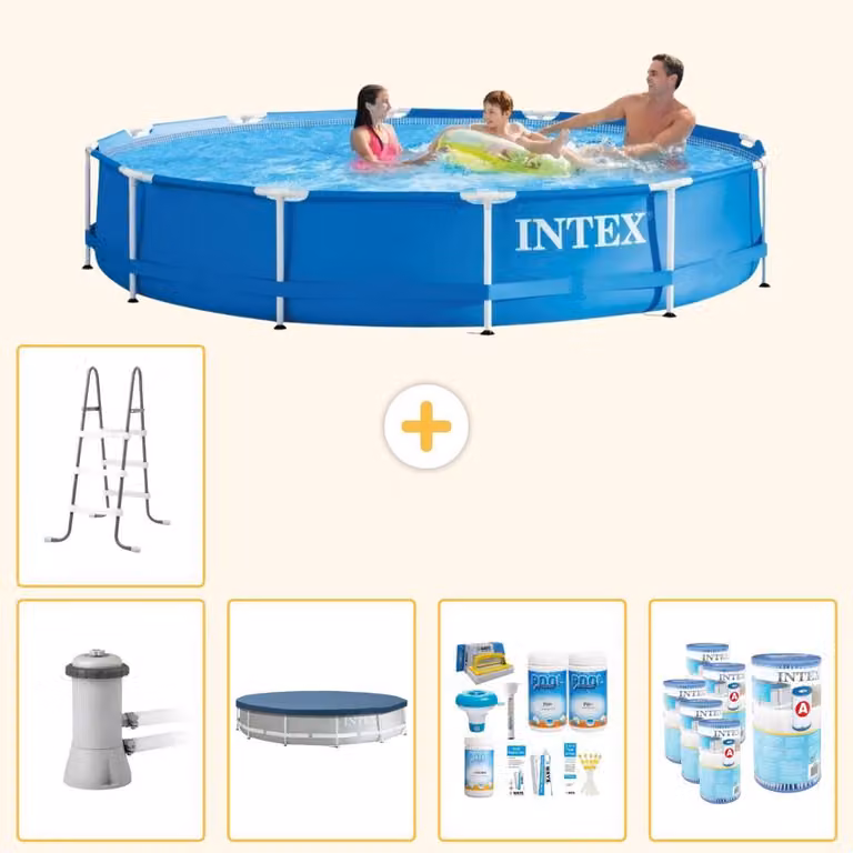 Piscina fuori terra a struttura - 366x76 cm - 6 pezzi - Modello SCB20