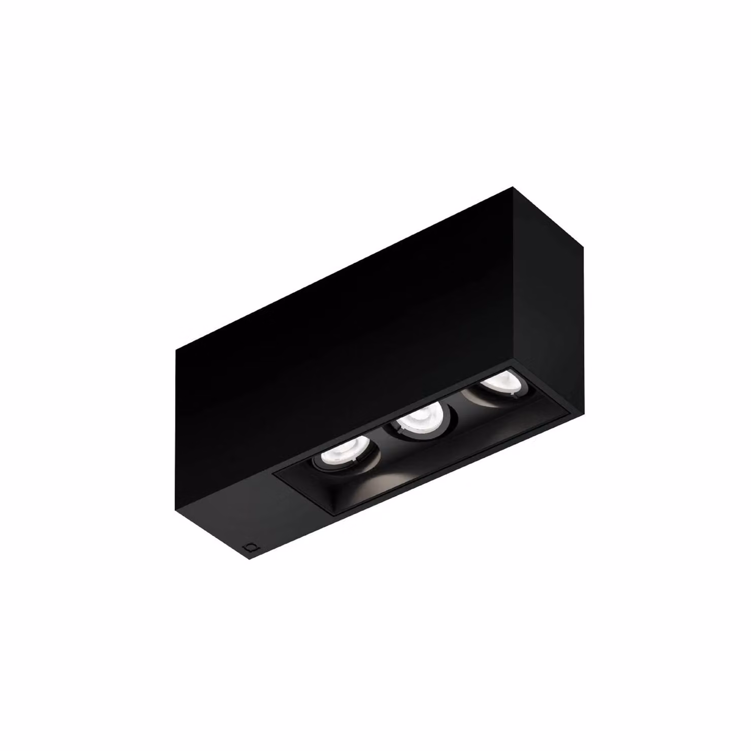 Wever & Ducré Lighting Faretto da incasso Plano petit 3.0, dimmerabile, Nero, Corridoio, Alluminio, Moderno, Plafoniera
