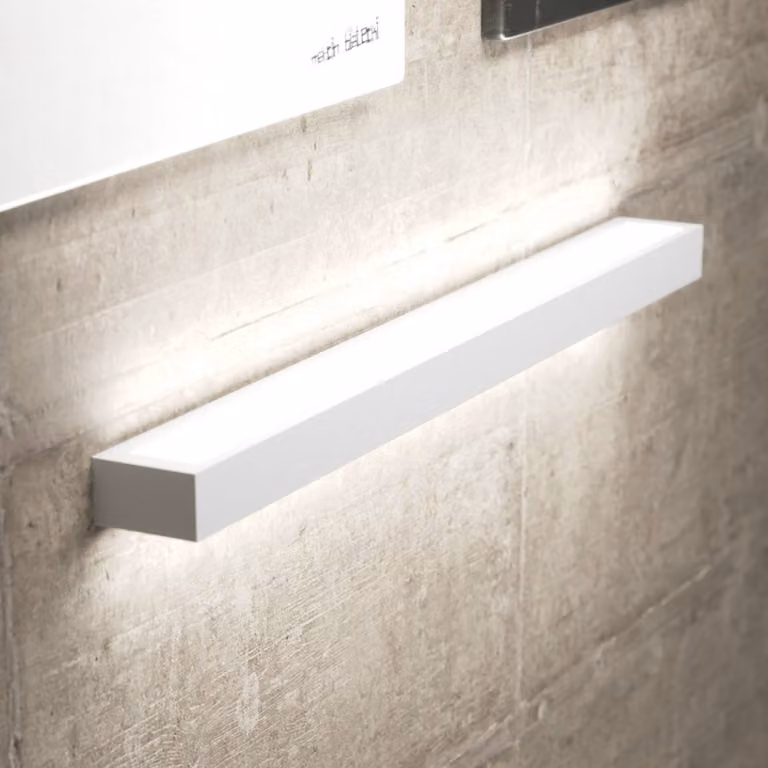 Applique da parete a LED Mera MCJ, Bianco / Opale, Corridoio, Metallo, Moderno, Applique a LED