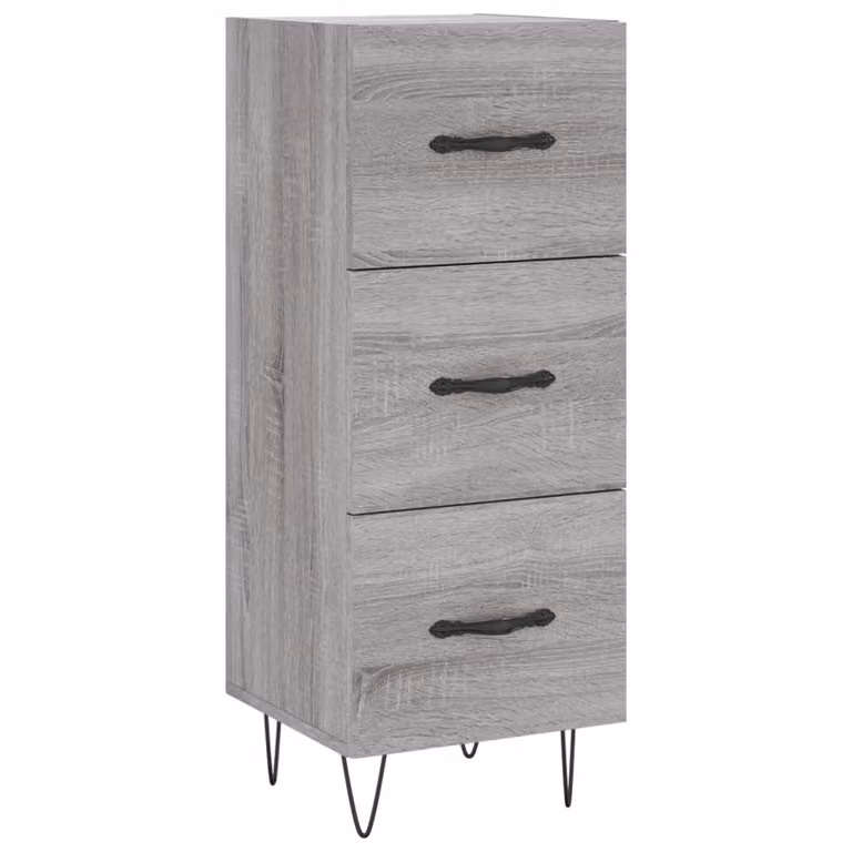 Credenza Grigio Sonoma 34,5x34x90 cm in Legno Multistrato