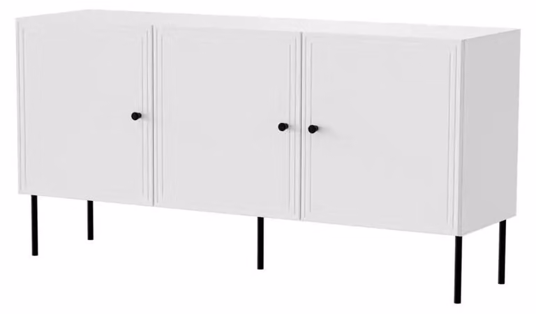 Schermo 3D PALAZZO BIS 151x40x75 bianco opaco