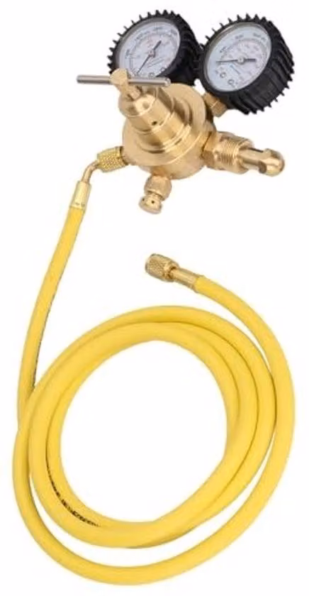 Manometro in ottone di elevata precisione - Tubo di raffreddamento lungo 2 metri - Manometro per alta/bassa pressione fino a 4000/600 Psi - Istruzioni di sicurezza