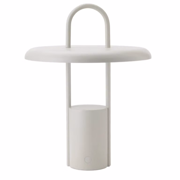 Lampada da tavolo Stelton Pier, portatile, altezza 33,5 cm, colore sabbia