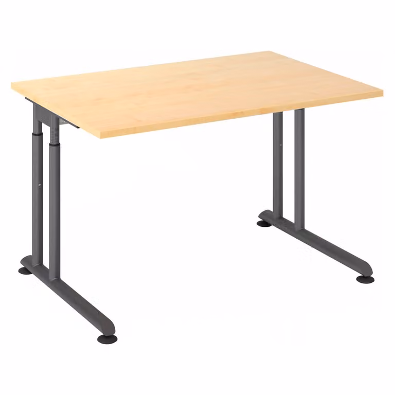 HAMMERBACHER ZS12 höhenverstellbarer Schreibtisch ahorn rechteckig