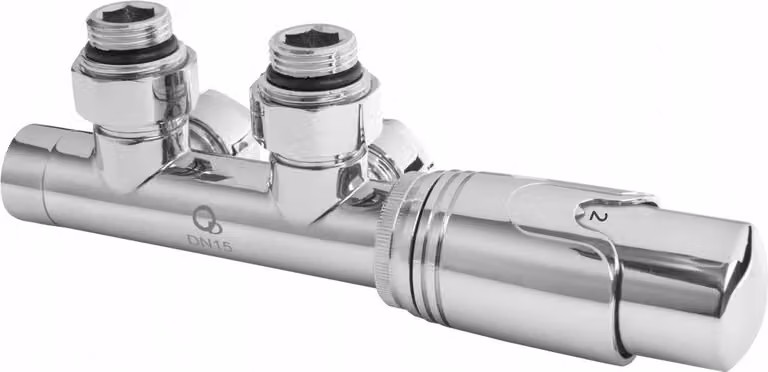 Valvola termostatica combinata cromo PEX rame