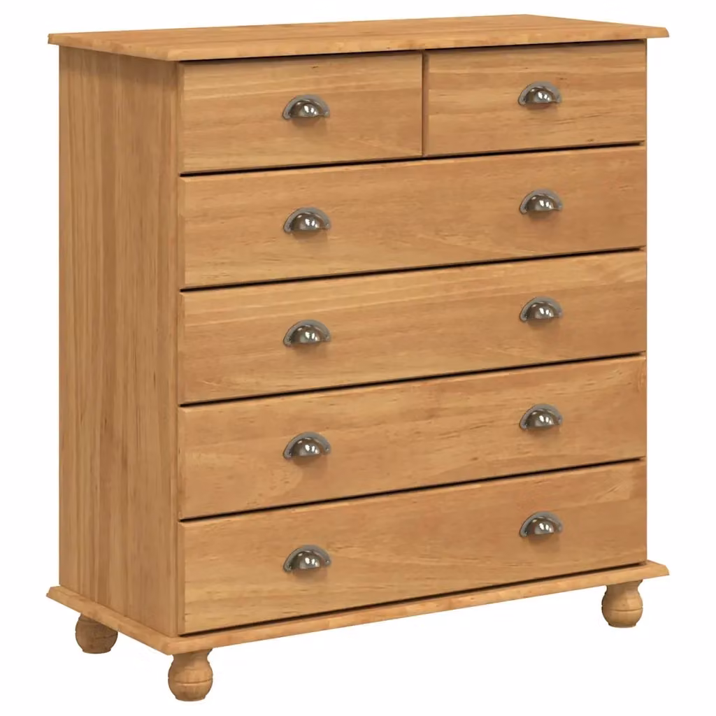 Cassettiera moderna vidaXL in legno di pino marrone L 91 cm, P 40 cm, H 95,5 cm – 2
