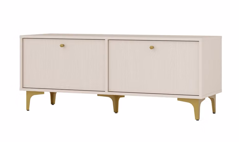 Porta TV IROS 1 - beige / oro
