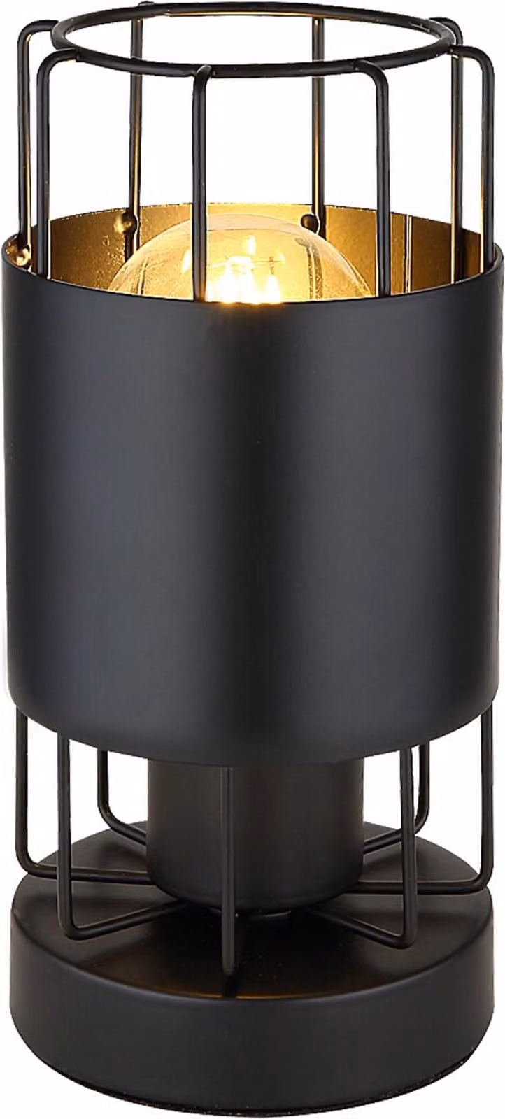 Moderna lampada da tavolo nera E27 Dimitri 3124 Rabalux