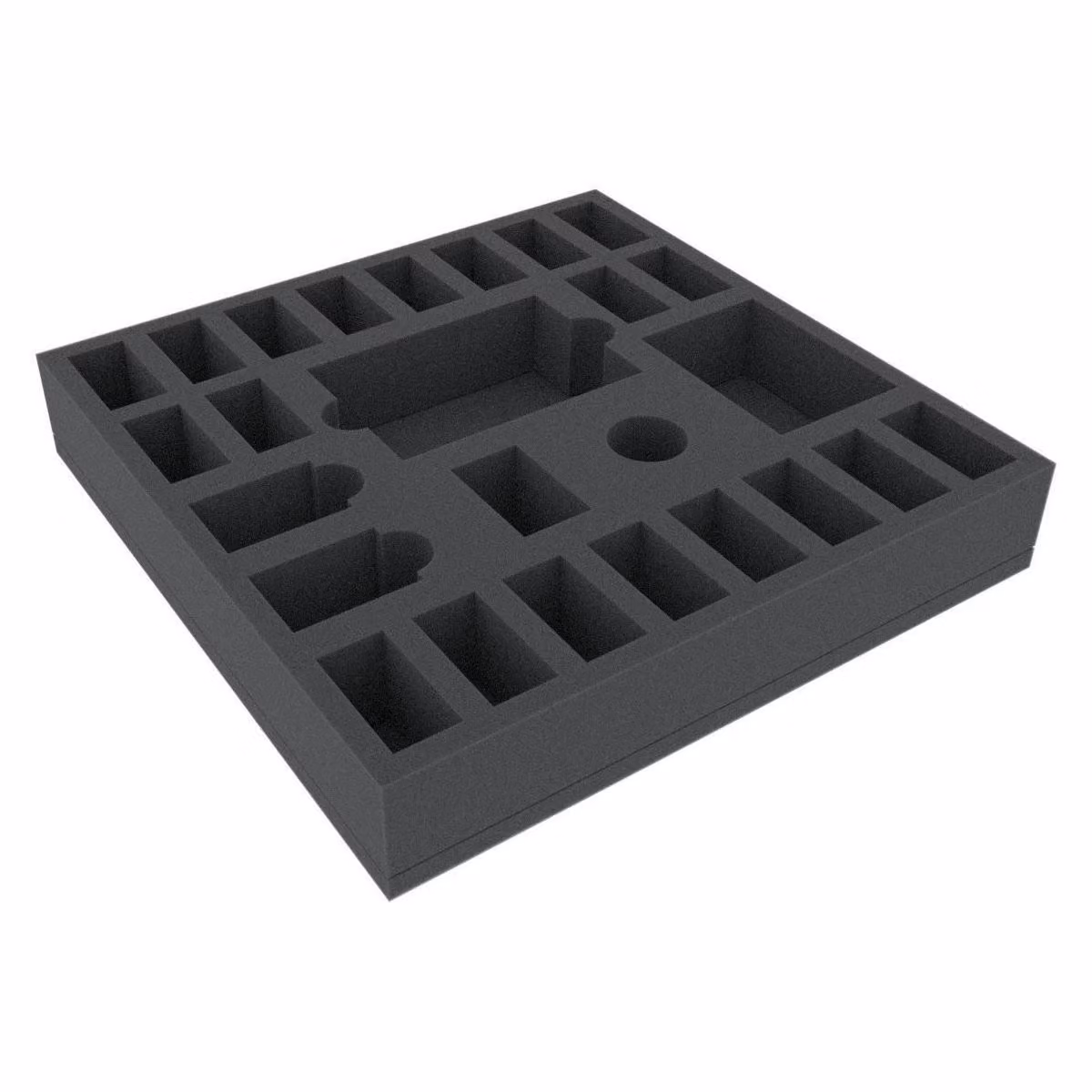 Inserto in schiuma da 295 x 295 x 50 mm per miniature da giochi da tavolo, 26 scomparti