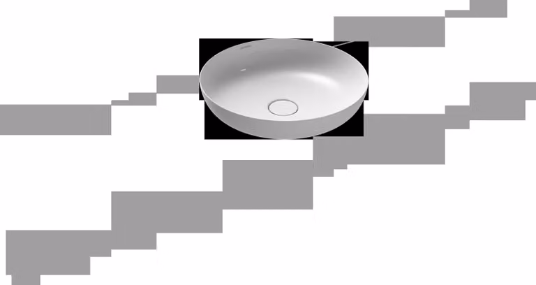 KALDEWEI MIENA Vasque de lavabo 3180, ronde, sans trop-plein, diamètre 450 mm, 909306003001, 909306003001