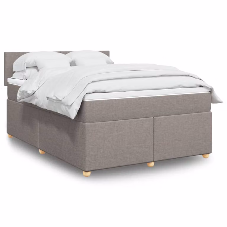 vidaXL Giroletto a Molle con Materasso Ibrido in Tessuto, L/P: 160 x 200 cm