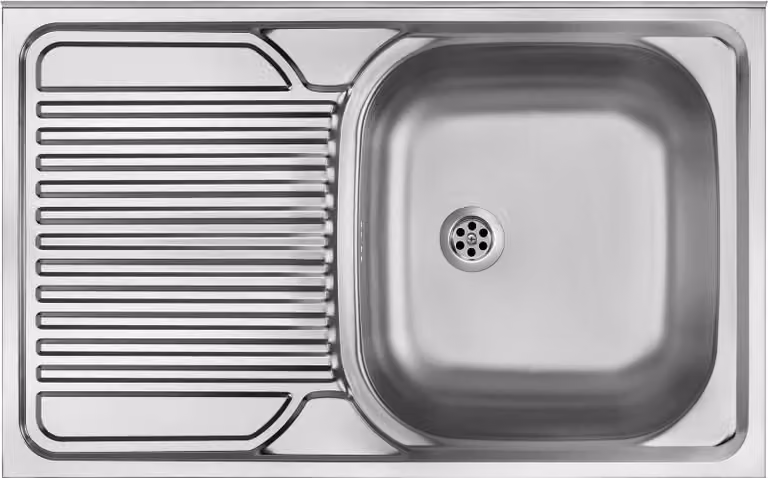 Steel sink 1-bowl with left drainer ZM5 311L
