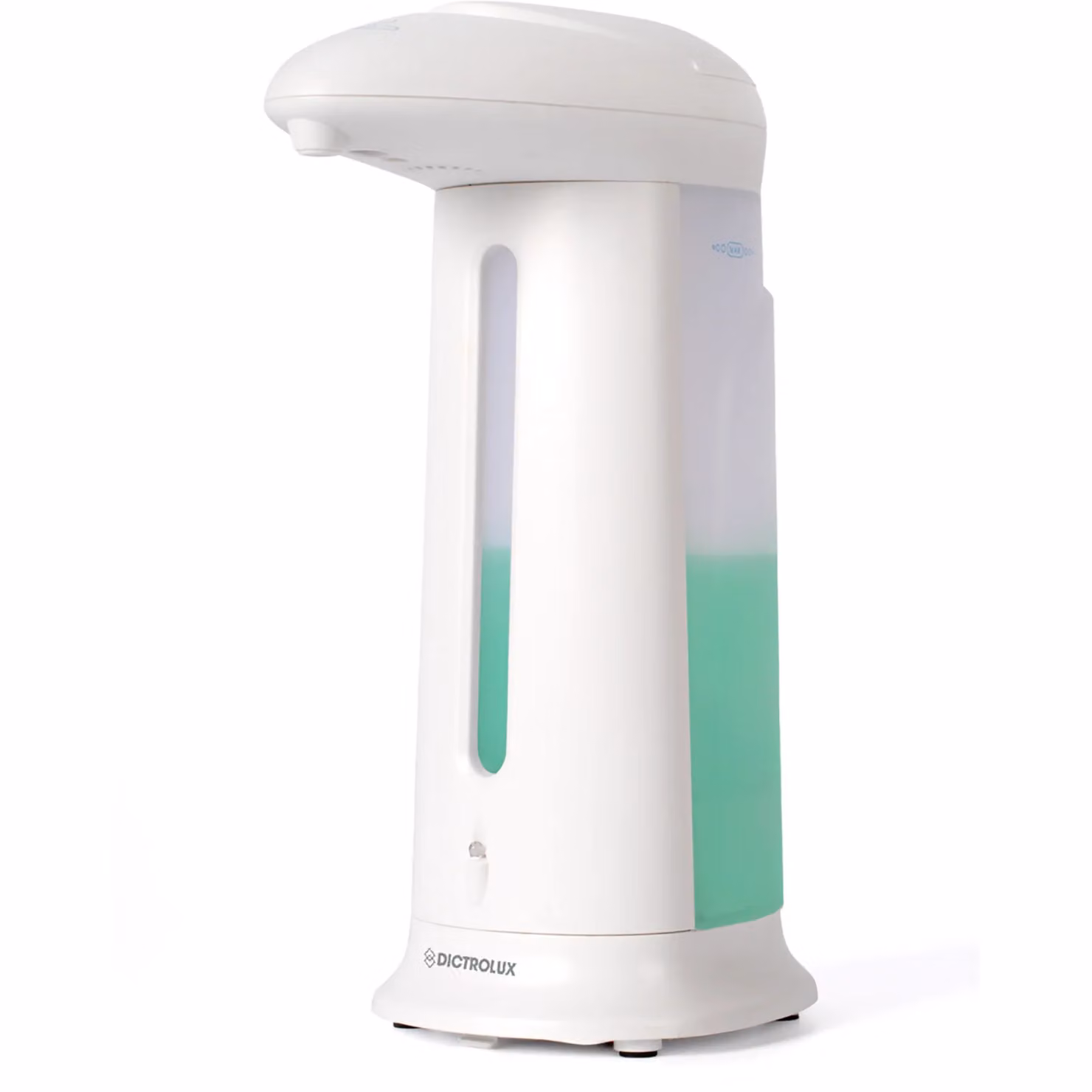 Dictrolux Dispenser Automatico di Sapone con Sensore Infrarossi, Bianco, Capacità 330 ml – 1