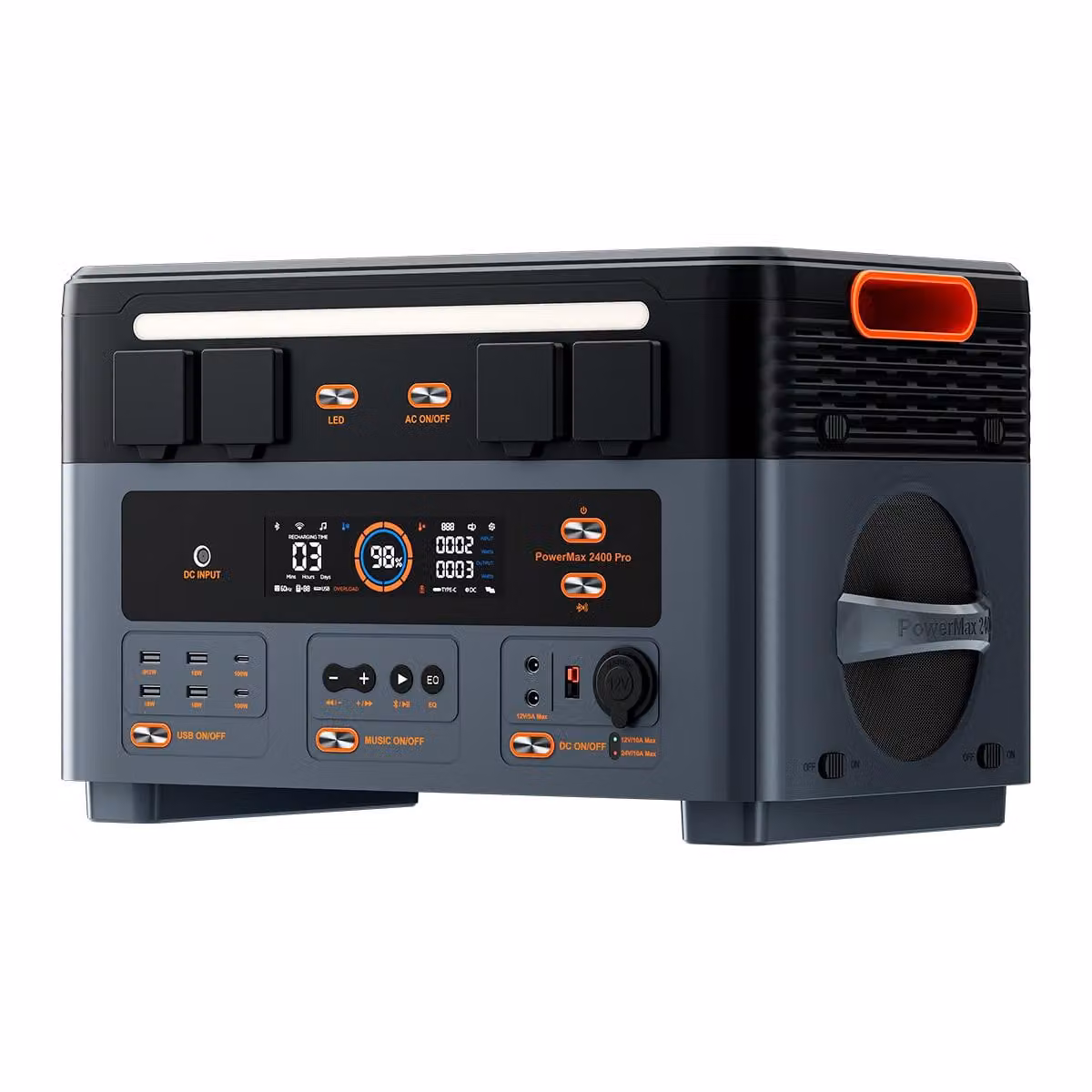 Centralina portatile – Capacità: 2016 Wh – Potenza: 2400 W – Batteria LiFePO4