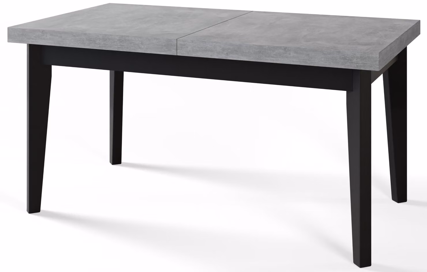 Alpi Moebel, Tavolo da Pranzo Skandi, Tavolo da Cucina Allungabile, Dimensioni: 140-180x80x78 cm, Gambe in Legno Nere, Atelier