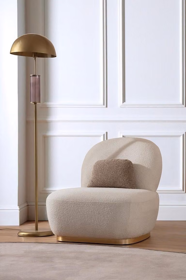 Textil Sessel 1 Sitzer Sofa Polster Sofas Design Luxus Klassische Modern Lehn