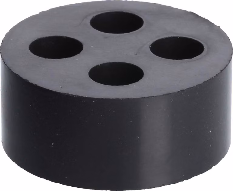 LAPP Inserti a densità multipla per raccordi M40, modello DIX-M40480, in gomma nitrilica butilica (NBR), colore nero - 1 pezzo