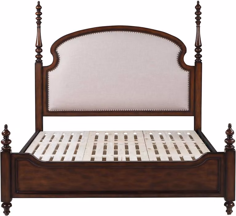 Klassisches Schlafzimmer Bett Braun Textil Betten Polster Doppel 180x200cm