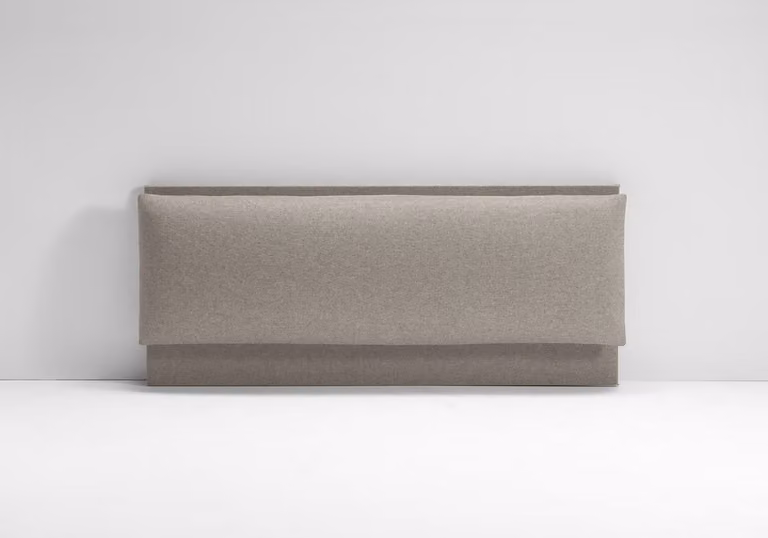 Testata Letto Imbottita - ROMA Tortora 120x190 cm